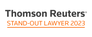 Thomson Reuters Stand-out Lawyer 2023 Logo